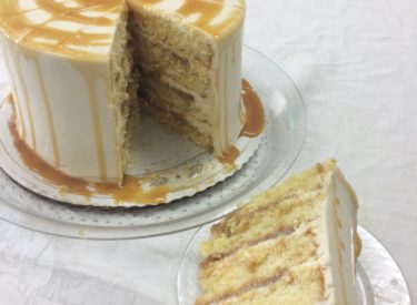 Caramel and cream cheese cake small